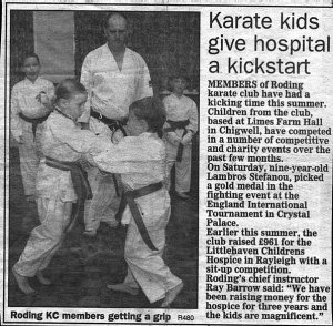 Article from local newspaper