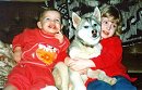 Katie, a husky puppy & Sarah