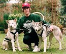 Grandma and doggies, Sage & Minty